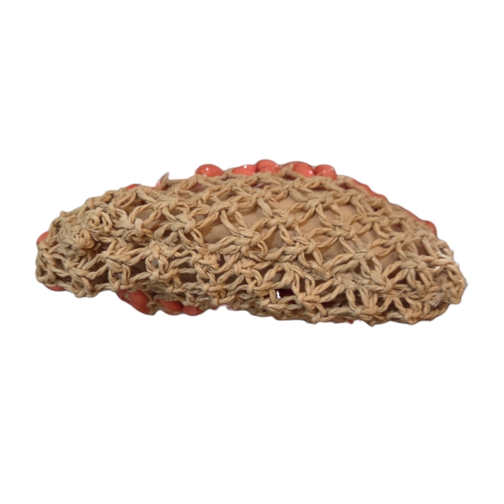 Haute Hippie NEW Mini Macramé Crossbody Bag w/Woven Open-net Beaded Design - Picture 4 of 9